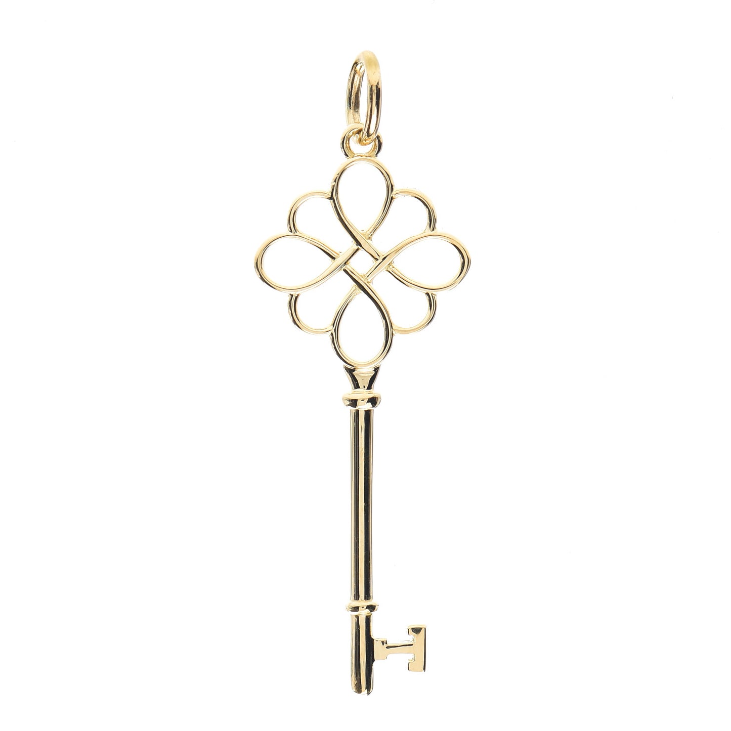 18K Yellow Gold Knot Key Pendant