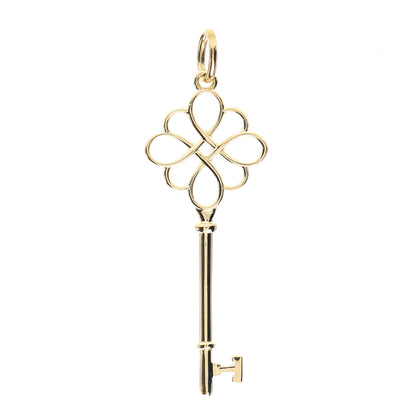 Tiffany 18K Yellow Gold Knot Key Pendant 1 of 4