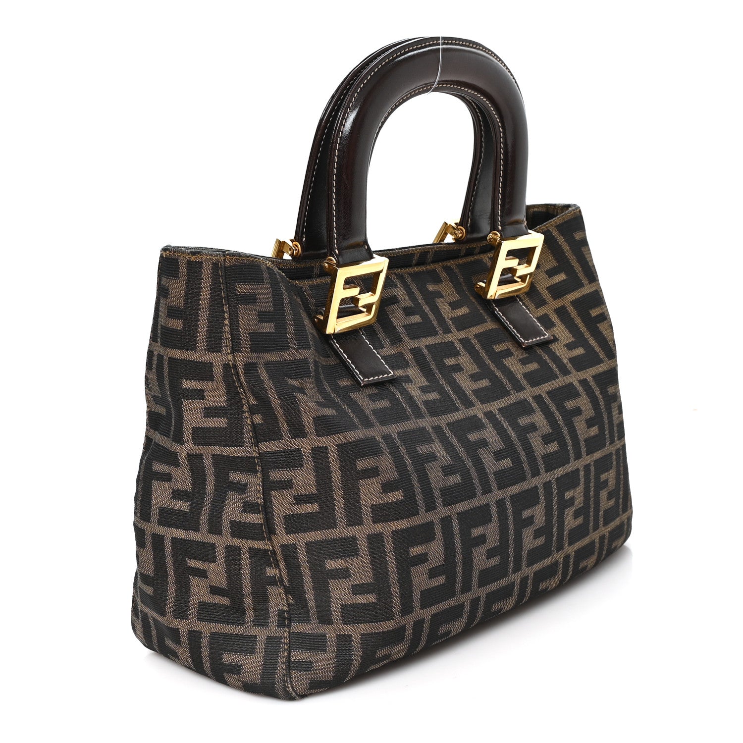 Fendi Zucca Small Holdall Tote Tobacco 3 of 11