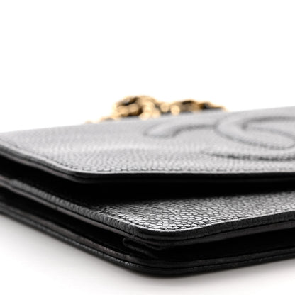 Chanel Caviar Timeless CC Wallet on Chain WOC Black 10 of 13