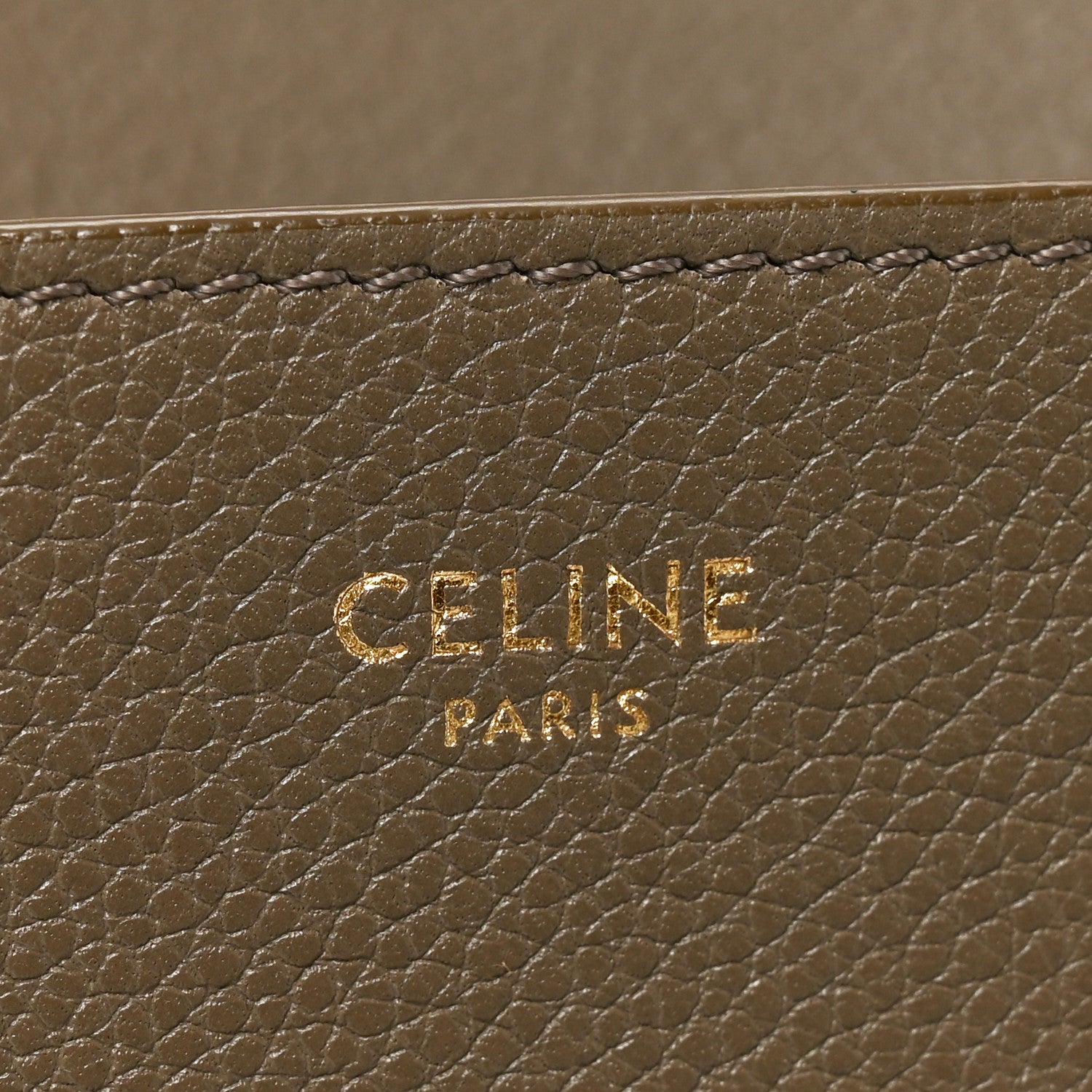 Celine Soft Grained Calfskin Sangle Bucket Bag Taupe 6 of 9