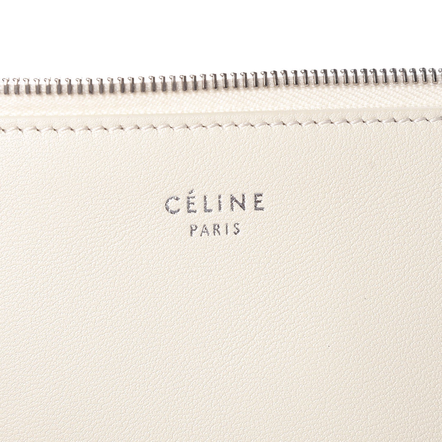 Celine Lambskin Bi-Color Solo Clutch Pouch White Magenta 6 of 7