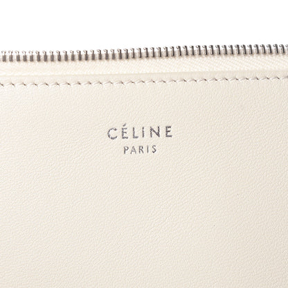 Celine Lambskin Bi-Color Solo Clutch Pouch White Magenta 6 of 7