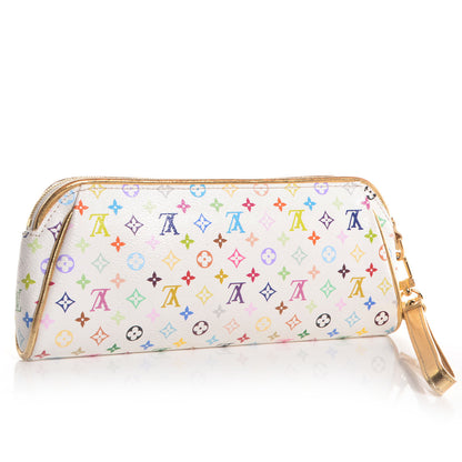 Louis Vuitton Monogram Multicolor Kate Clutch White 3 of 8