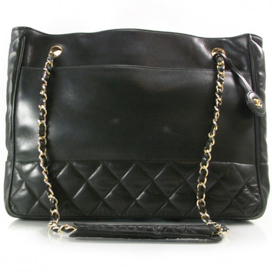 Chanel Lambskin Shopping Tote Green 1 of 12