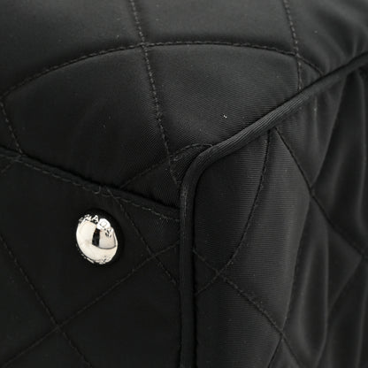 Prada Nylon Tessuto Impuntu Quilted Shoulder Bag Black 9 of 10