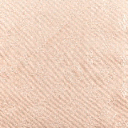 Louis Vuitton Silk Wool Monogram Shawl Natural 4 of 4