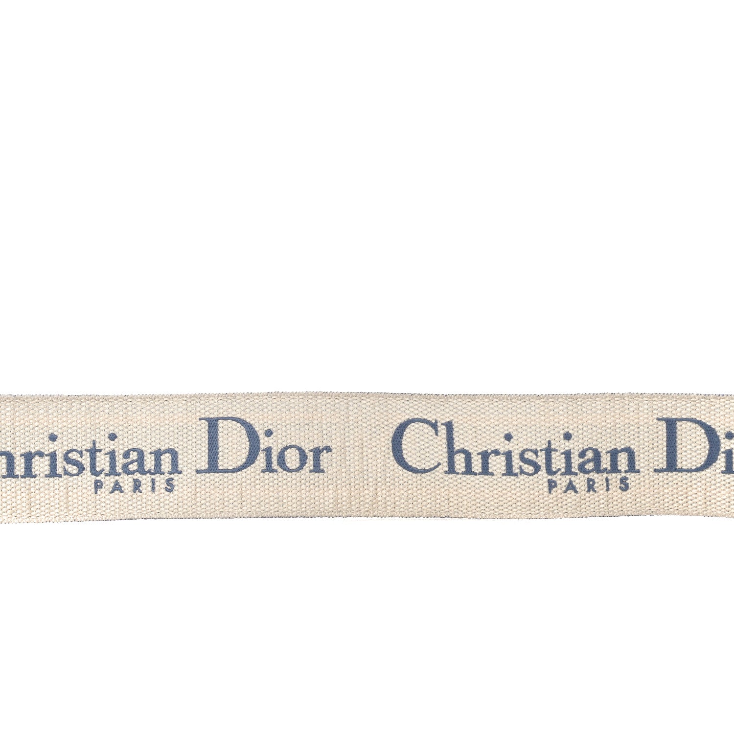 Christian Dior Canvas Embroidered Shoulder Strap Light Blue 7 of 9