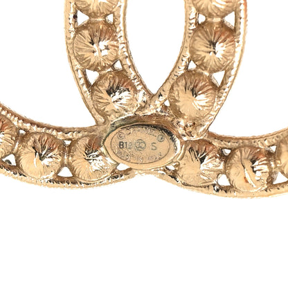 Chanel Crystal CC Earrings  Gold 4 of 4