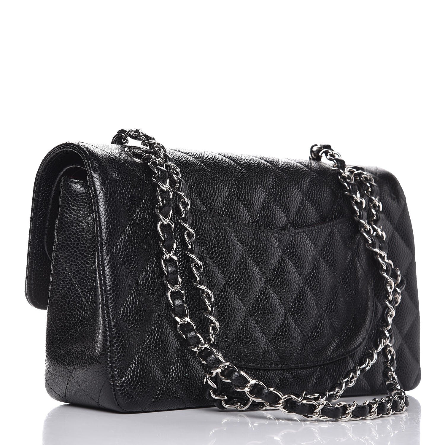 Chanel Caviar Quilted Medium Double Flap Black 4 of 9