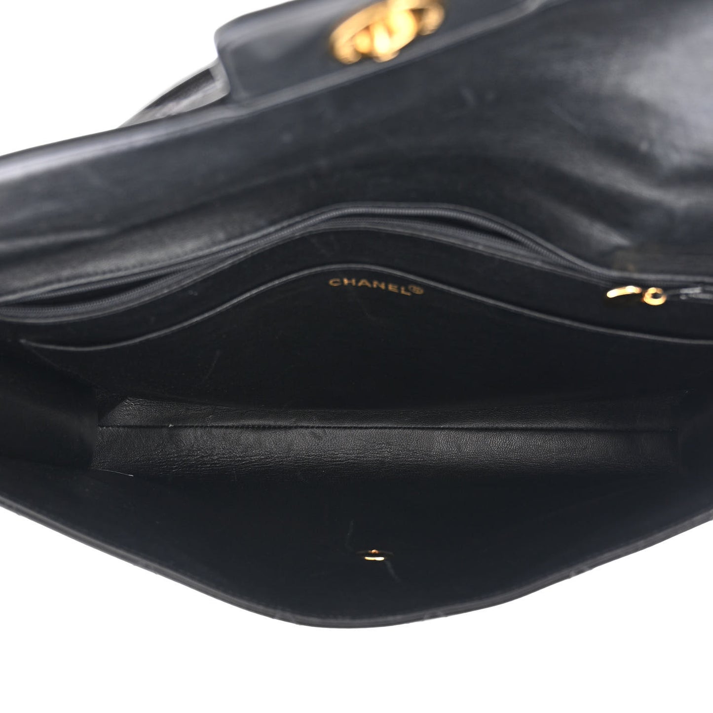 Patent Quilted Briefcase Laptop Bag Black