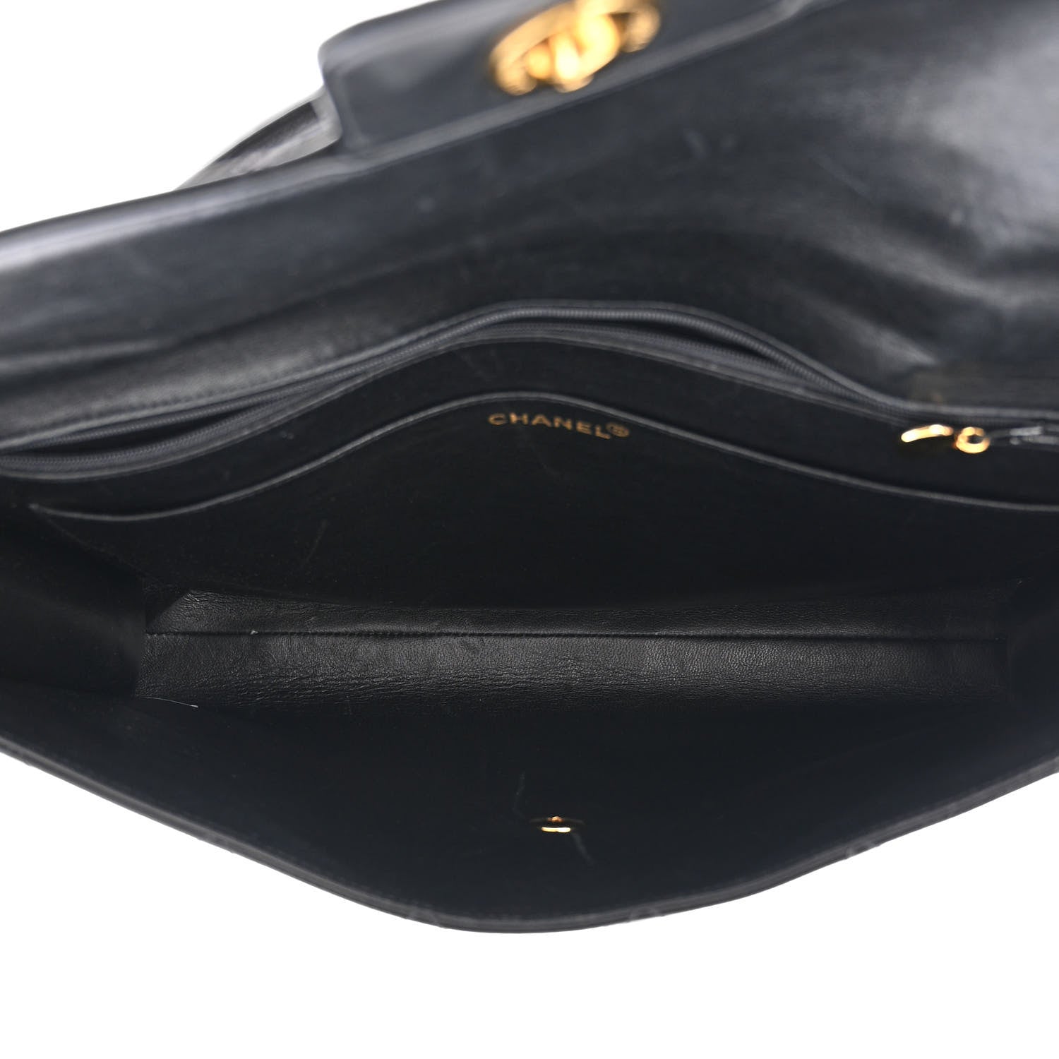 Chanel Patent Quilted Briefcase Laptop Bag Black 5 of 15