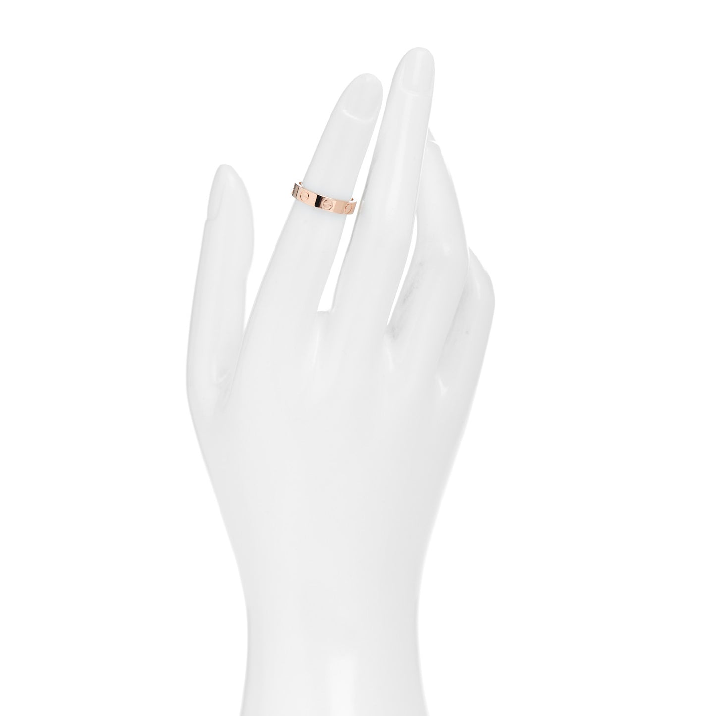 18K Pink Gold 3.5mm LOVE Wedding Band Ring 47 4