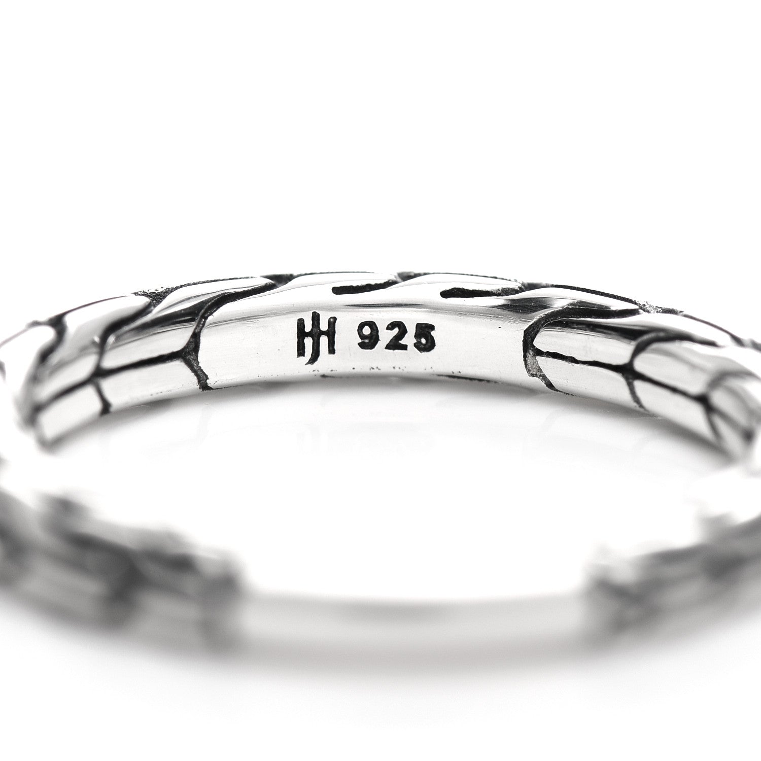 John Hardy Sterling Silver Classic Chain Ring 52 6 4 of 4
