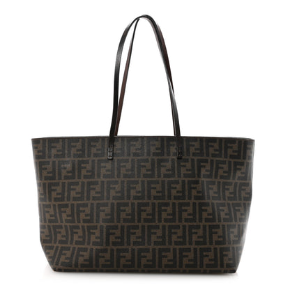 Fendi Zucca Spalmati Medium Roll Tote Tobacco Moro 1 of 9