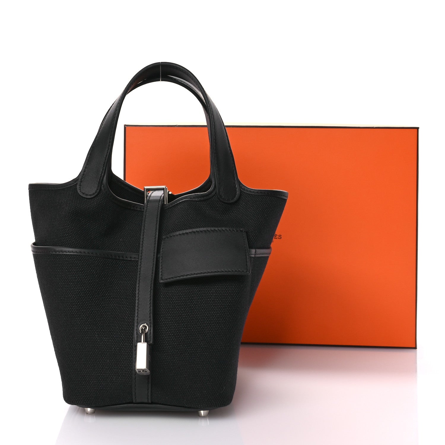 Hermes Toile Goeland Swift Cargo Picotin Lock 18 Black 11 of 11