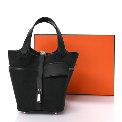Hermes Toile Goeland Swift Cargo Picotin Lock 18 Black 11 of 11