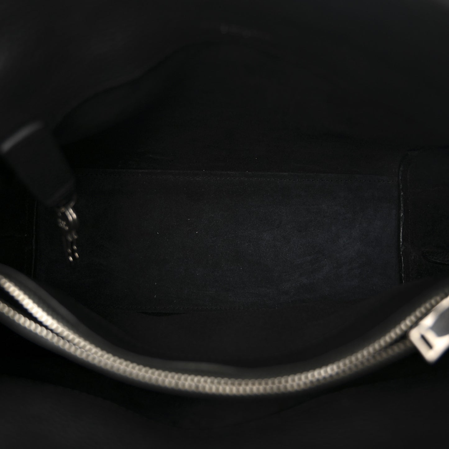 Grained Calfskin Baby Sac De Jour Souple Black