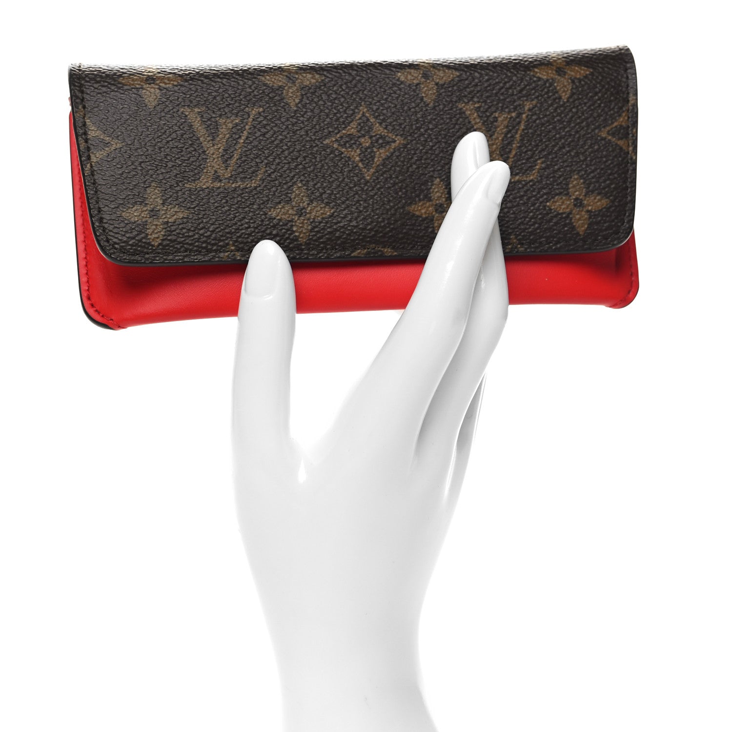 Louis Vuitton Monogram Woody Glasses Case Rouge 2 of 11
