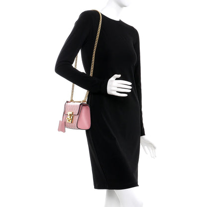 Gucci Guccissima Small Padlock Shoulder Bag Rose Baby Candy 2 of 8