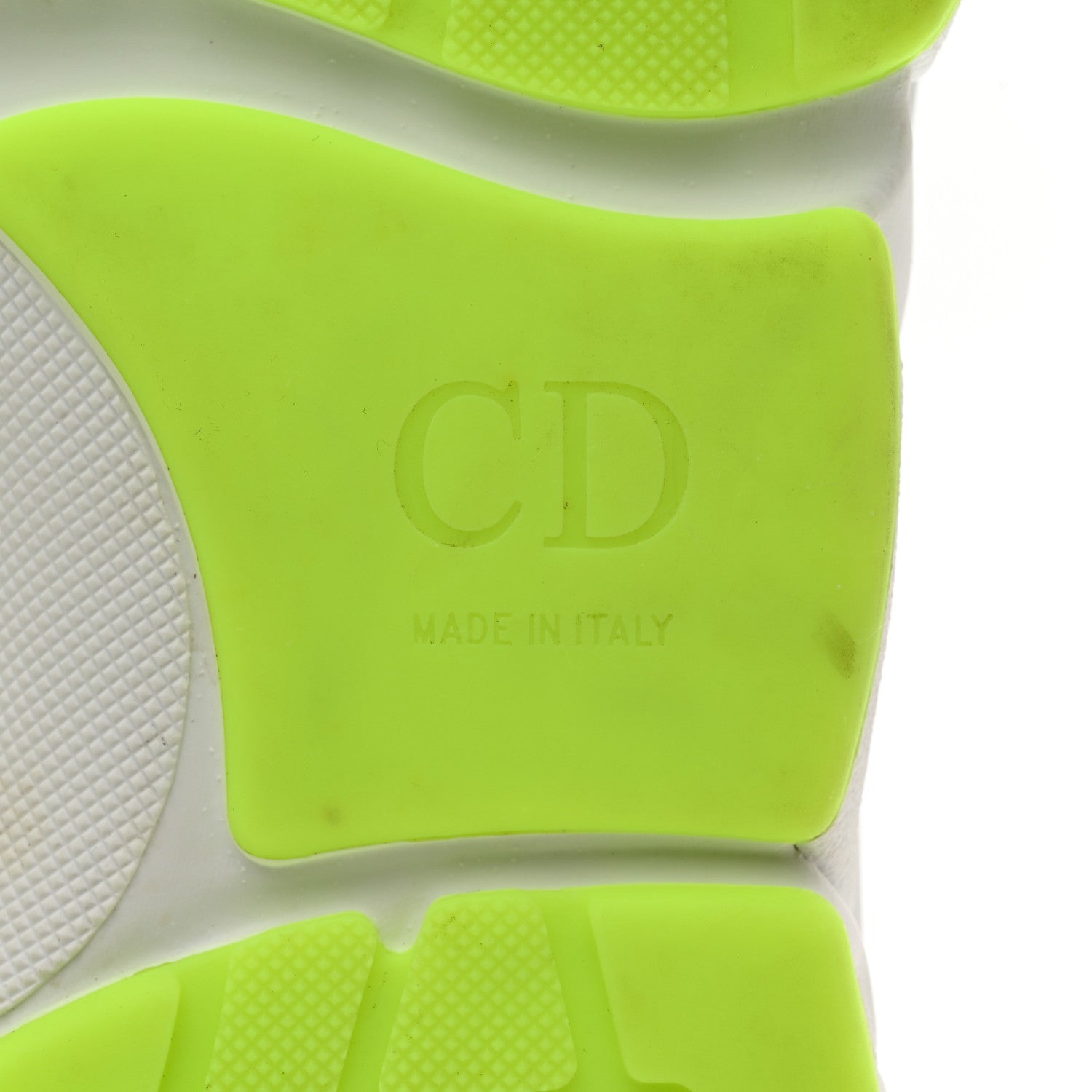 Christian Dior Technical Mesh Calfskin B22 Sneakers 40 White Neon 7 of 11