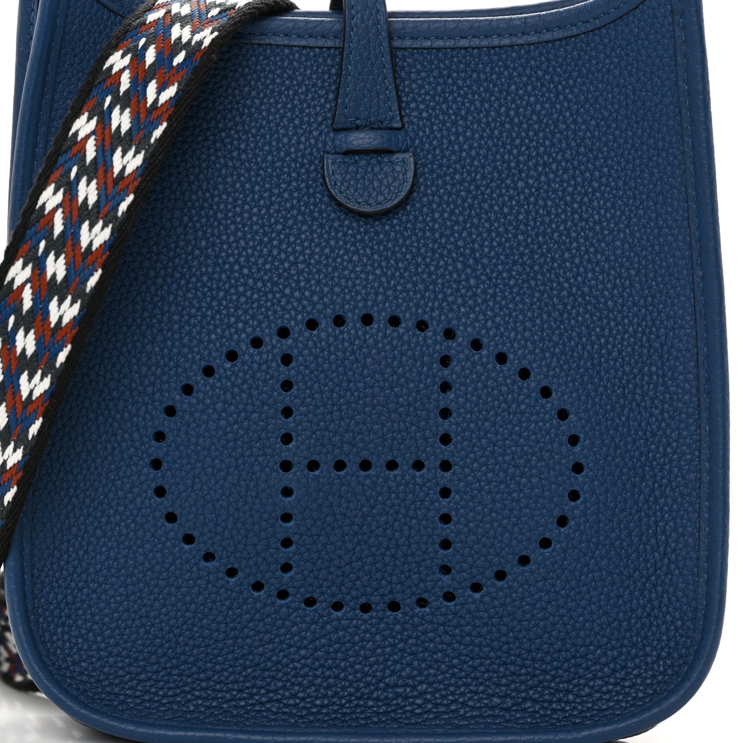 Hermes Taurillon Clemence Zigzag Evelyne TPM Deep Bleu Bleu Zellige Indigo Black 8 of 11