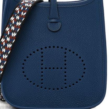 Hermes Taurillon Clemence Zigzag Evelyne TPM Deep Bleu Bleu Zellige Indigo Black 8 of 11