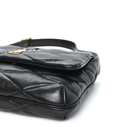 Saint Laurent Lambskin Quilted Le 57 Diamond Shoulder Bag Black 10 of 10