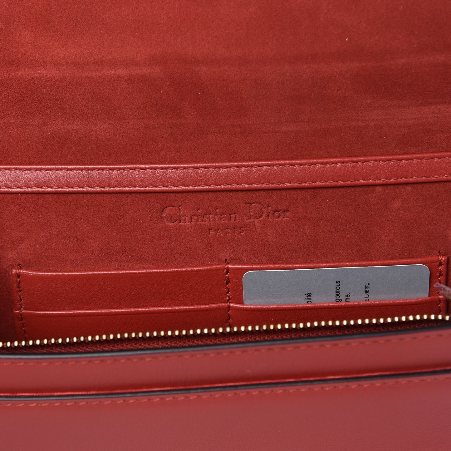 Calfskin Embossed Stars Wallet on Chain Rouge Gold