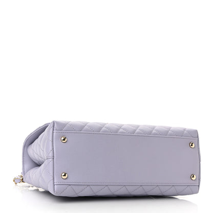 Chanel Caviar Quilted Small Coco Handle Flap Light Purple 4 of 11