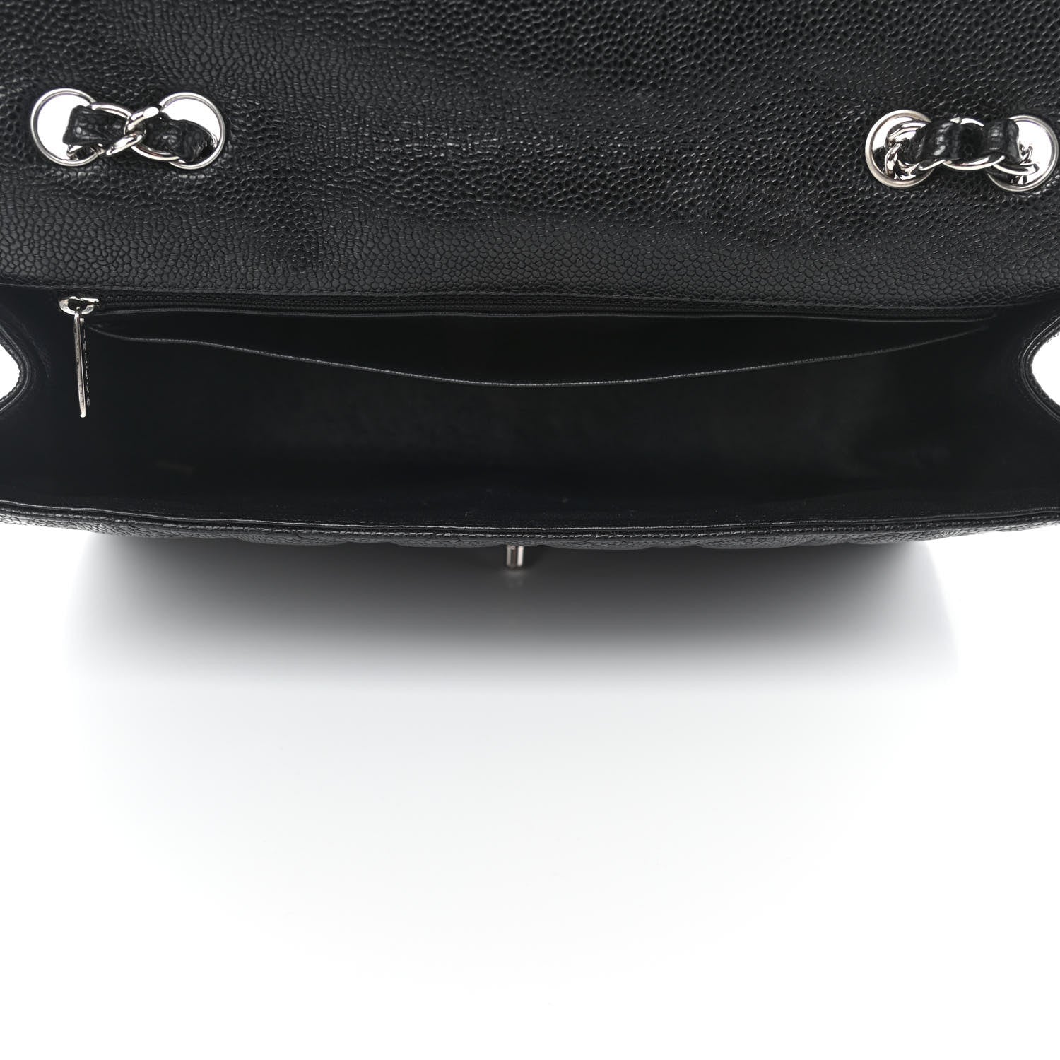 Chanel Caviar Quilted Jumbo Single Flap Black 4 of 4