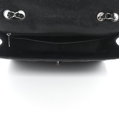 Chanel Caviar Quilted Jumbo Single Flap Black 4 of 4
