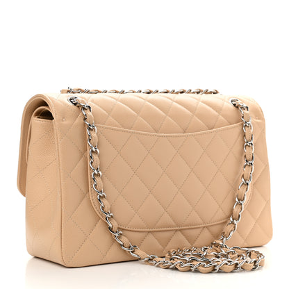 Chanel Caviar Quilted Jumbo Double Flap Beige Clair 3 of 10
