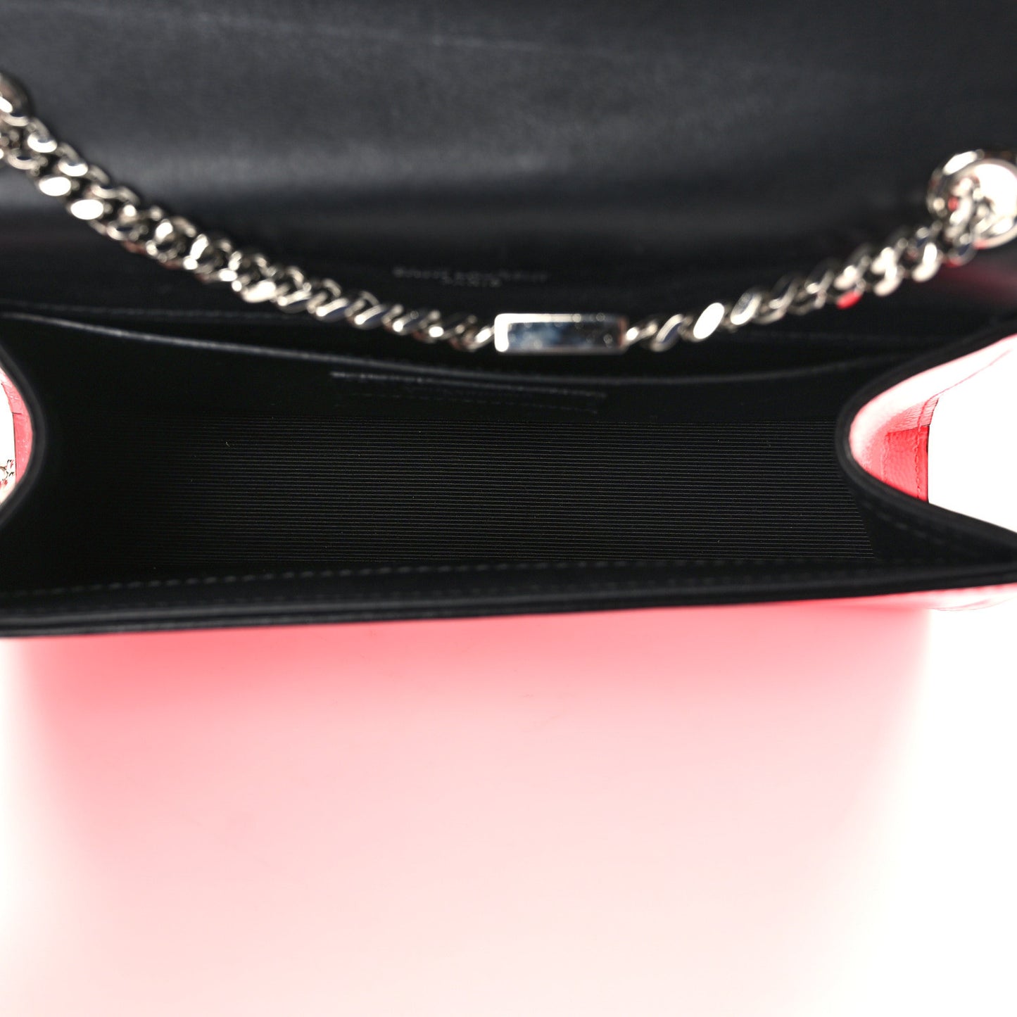 Patent Grain de Poudre Small Monogram Kate Satchel Neon Pink