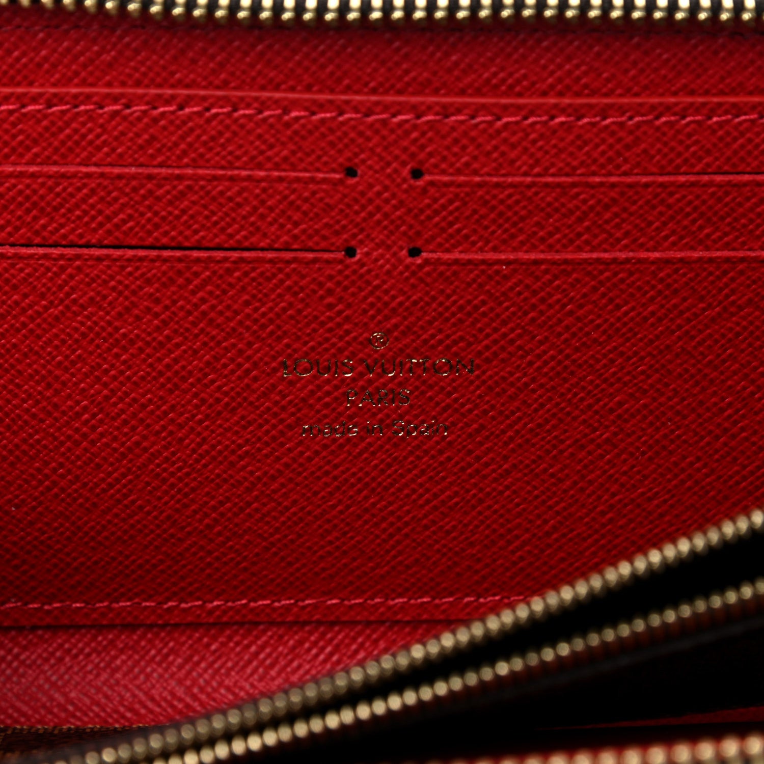Louis Vuitton Damier Ebene Clemence Wallet Cherry 6 of 6
