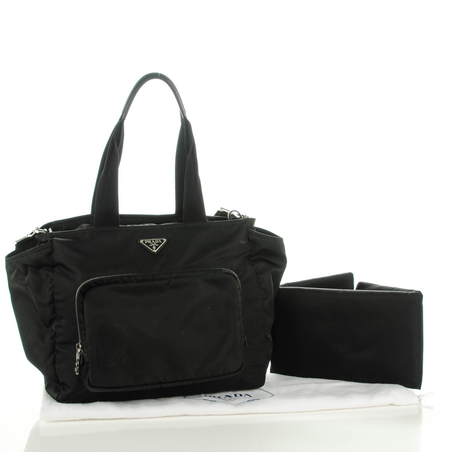 Prada Tessuto Nylon Vela Diaper Bag Black 5 of 9