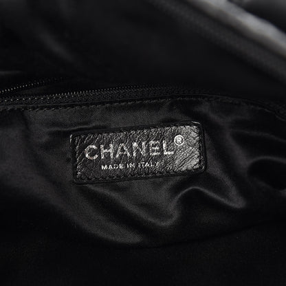 Chanel Quilted Lambskin Hidden Chain Hobo Black 6 of 10