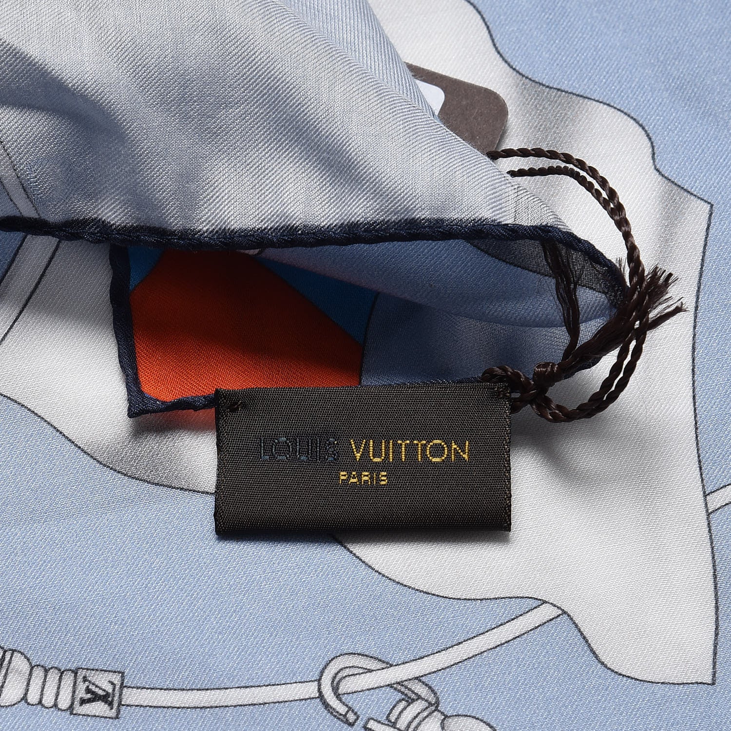 Louis Vuitton Cotton Silk LV Flags Bandana Scarf 4 of 4