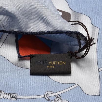 Louis Vuitton Cotton Silk LV Flags Bandana Scarf 4 of 4