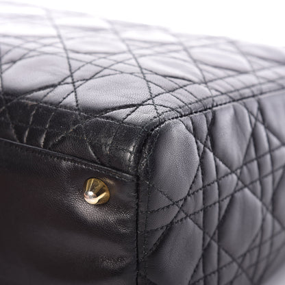 Christian Dior Lambskin Cannage Large Lady Dior Black 12 of 20