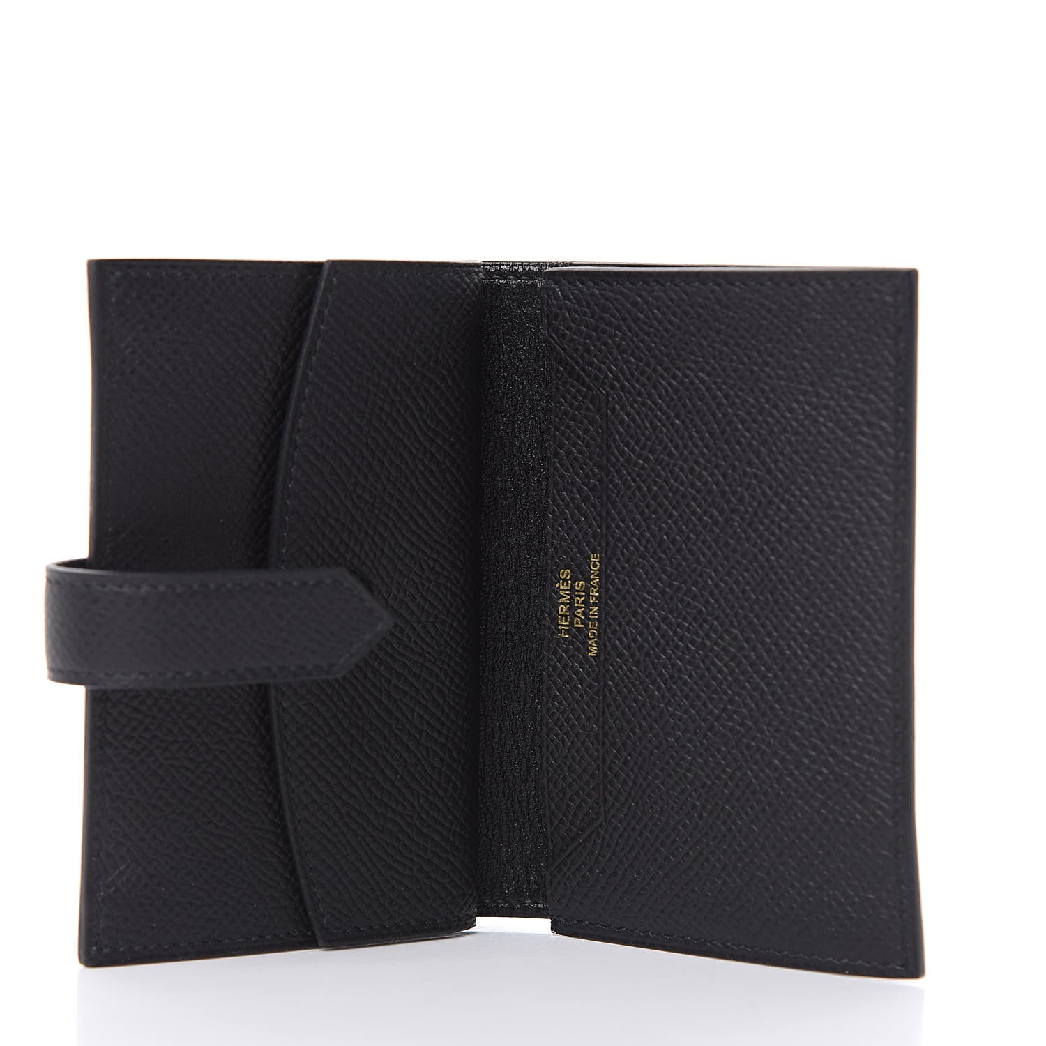 Hermes Epsom Mini Bearn Wallet Black 5 of 7