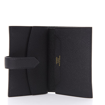 Hermes Epsom Mini Bearn Wallet Black 5 of 7