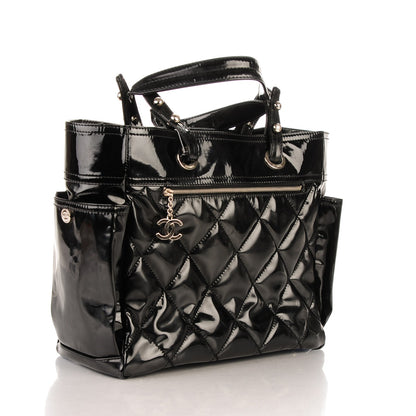 Chanel Vinyl Quilted Large Paris Biarritz Tote Black 11 of 11
