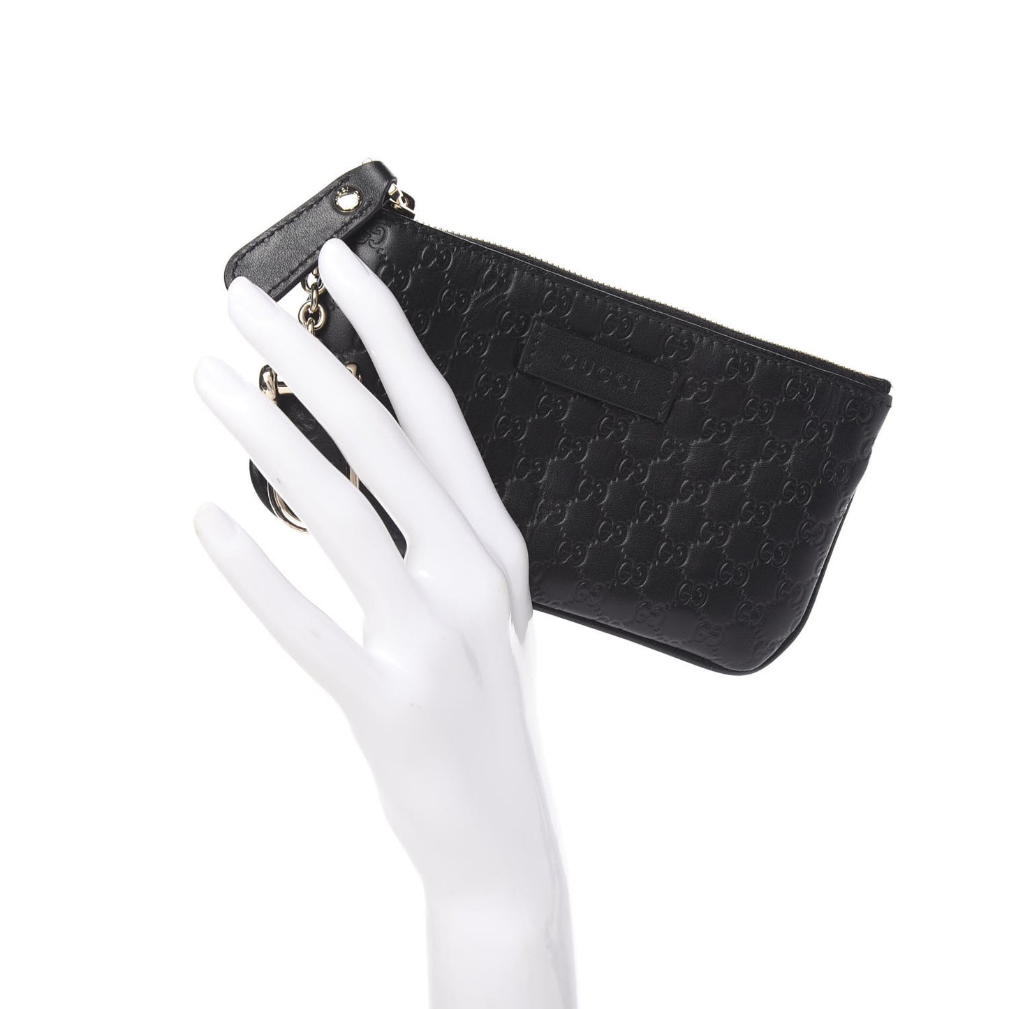Microguccissima Key Ring Coin Case Black