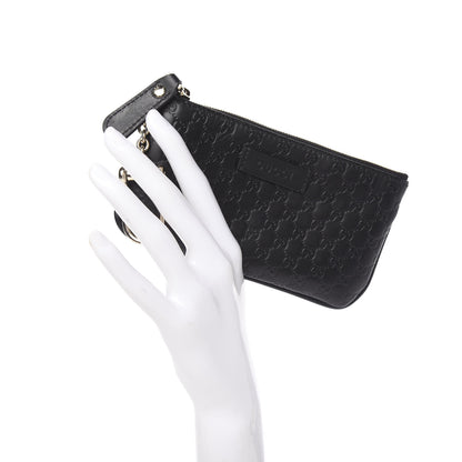 Gucci Microguccissima Key Ring Coin Case Black 2 of 8