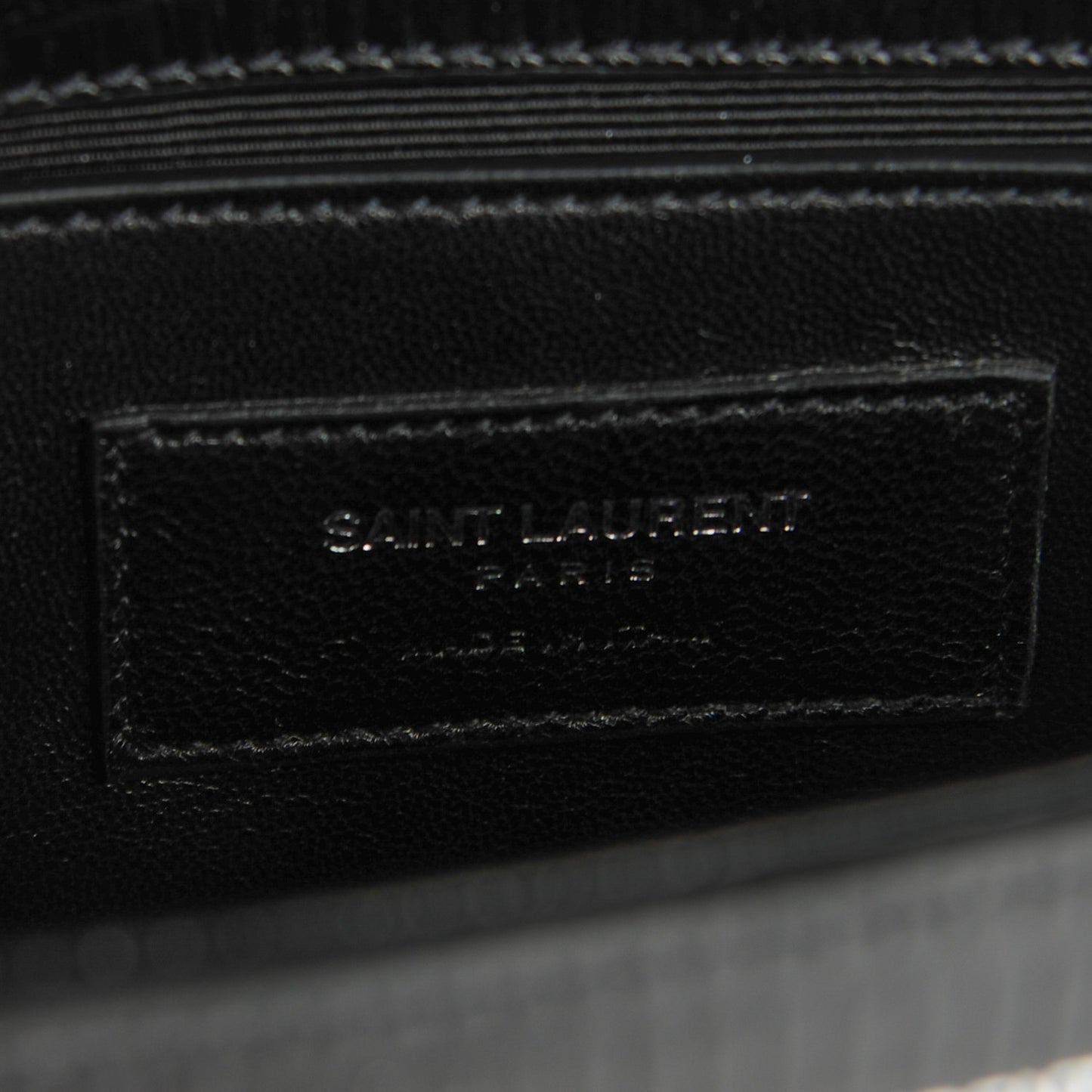 Lizard Calfskin Embossed Small Classic Monogram Universite Bag Black