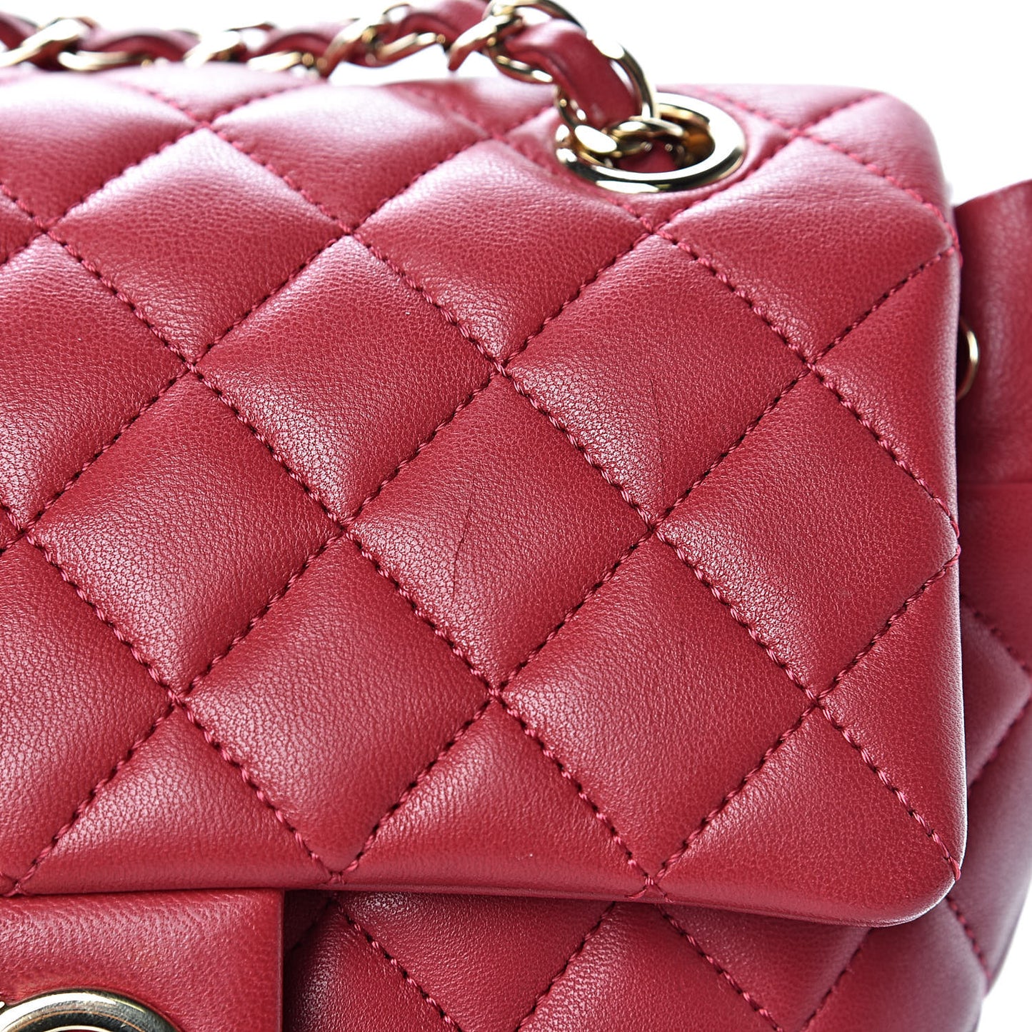 Lambskin Quilted Small Urban Spirit Backpack Dark Pink