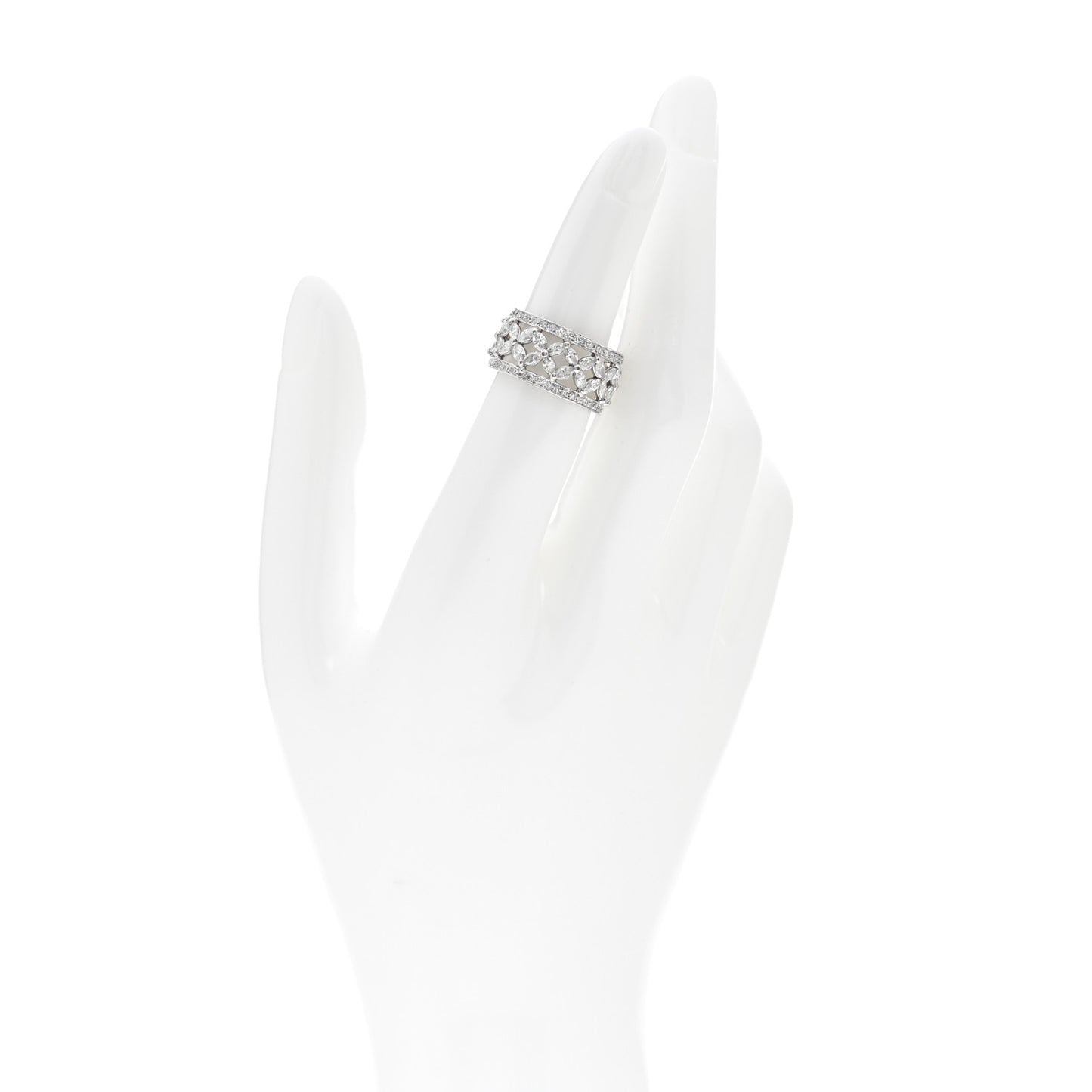 Platinum Diamond Victoria Band Ring 50 5.25