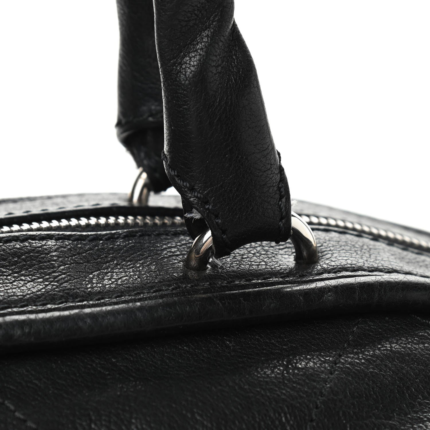 Chanel Calfskin Round Bowling Bag Black 7 of 10