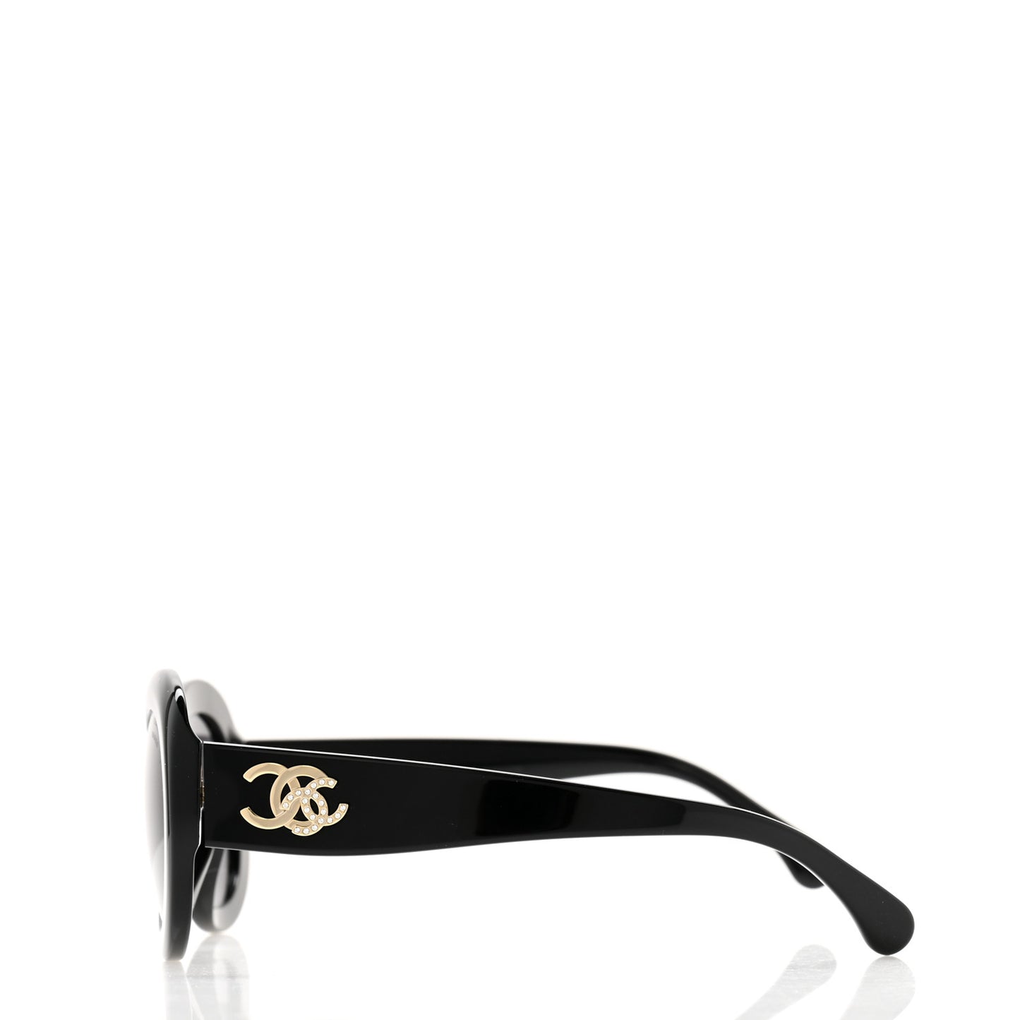 Acetate Polarized Oval CC Sunglasses 5469-B-A